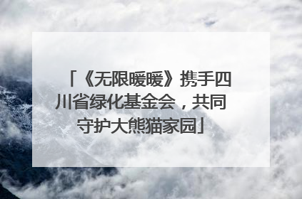 《无限暖暖》携手四川省绿化基金会，共同守护大熊猫家园