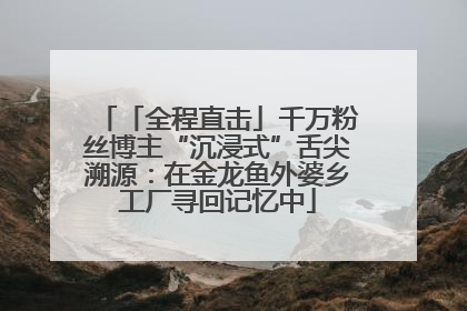 「全程直击」千万粉丝博主“沉浸式”舌尖溯源：在金龙鱼外婆乡工厂寻回记忆中