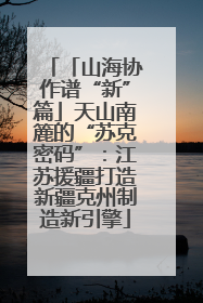 「山海协作谱“新”篇」天山南簏的“苏克密码”：江苏援疆打造新疆克州制造新引擎