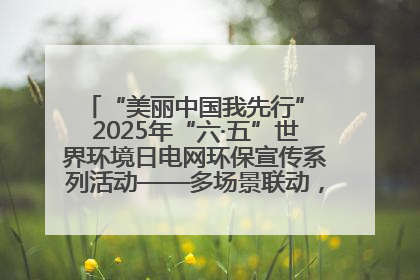 “美丽中国我先行” 2025年“六·五”世界环境日电网环保宣传系列活动——多场景联动，共筑生态发展新图景