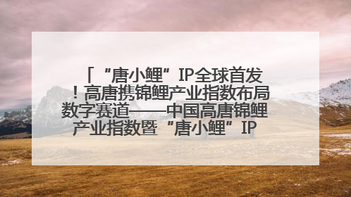 “唐小鲤”IP全球首发！高唐携锦鲤产业指数布局数字赛道——中国高唐锦鲤产业指数暨“唐小鲤”IP全球首发仪式在杭州举行