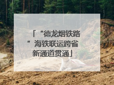“德龙烟铁路”海铁联运跨省新通道贯通