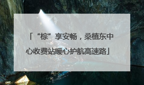 “棕”享安畅，桑植东中心收费站暖心护航高速路