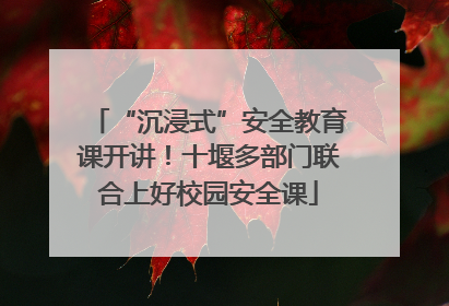 “沉浸式”安全教育课开讲！十堰多部门联合上好校园安全课