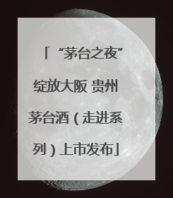 “茅台之夜”绽放大阪 贵州茅台酒（走进系列）上市发布