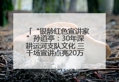 “银龄红色宣讲家”孙道亭：30年深耕运河支队文化 三千场宣讲点亮20万受众红色记忆