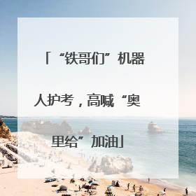 “铁哥们”机器人护考，高喊“奥里给”加油