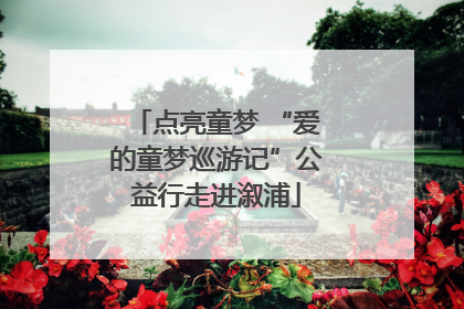 点亮童梦 “爱的童梦巡游记”公益行走进溆浦