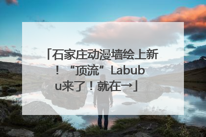 石家庄动漫墙绘上新！“顶流”Labubu来了！就在→