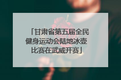 甘肃省第五届全民健身运动会陆地冰壶比赛在武威开赛