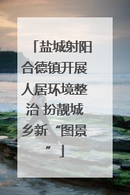 盐城射阳合德镇开展人居环境整治 扮靓城乡新“图景”
