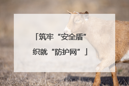 筑牢“安全盾” 织就“防护网”