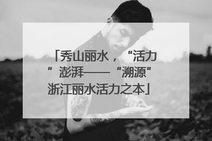 秀山丽水，“活力”澎湃——“溯源”浙江丽水活力之本