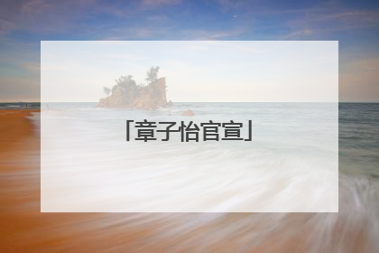章子怡官宣