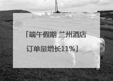 端午假期 兰州酒店订单量增长11%