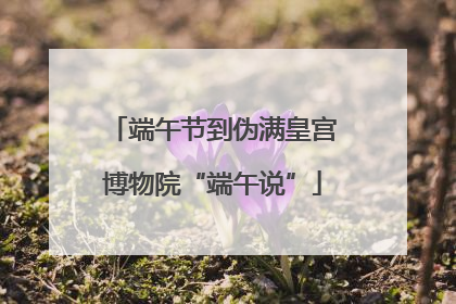 端午节到伪满皇宫博物院“端午说”