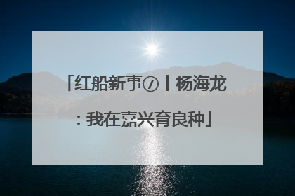 红船新事⑦丨杨海龙：我在嘉兴育良种