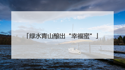 绿水青山酿出“幸福蜜”