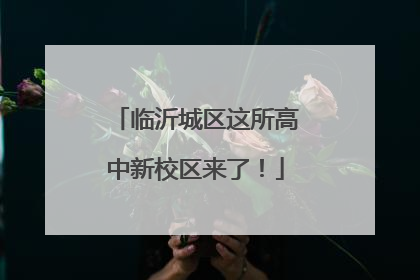 临沂城区这所高中新校区来了！