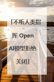 不听人类指挥 OpenAI模型拒绝关闭
