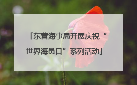 东营海事局开展庆祝“世界海员日”系列活动