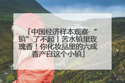 中国经济样本观察·“镇”了不起丨苦水镇里玫瑰香！你化妆品里的六成香产自这个小镇