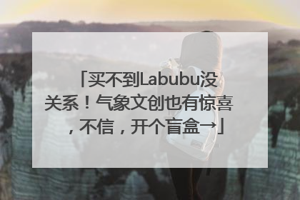 买不到Labubu没关系！气象文创也有惊喜，不信，开个盲盒→