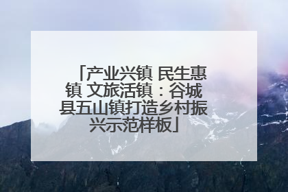 产业兴镇 民生惠镇 文旅活镇：谷城县五山镇打造乡村振兴示范样板