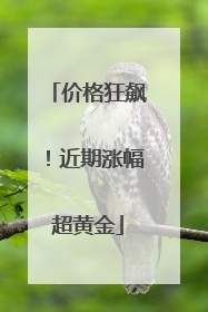 价格狂飙！近期涨幅超黄金
