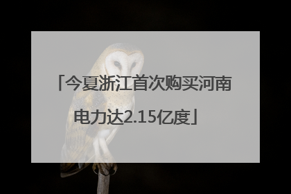 今夏浙江首次购买河南电力达2.15亿度