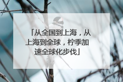 从全国到上海，从上海到全球，柠季加速全球化步伐