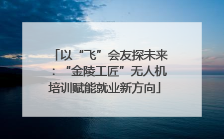 以“飞”会友探未来：“金陵工匠”无人机培训赋能就业新方向