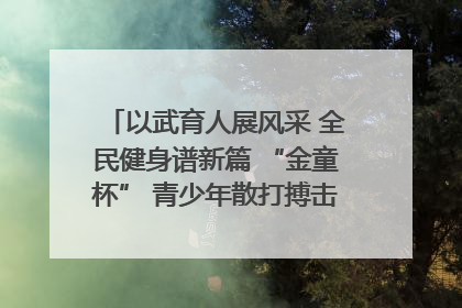 以武育人展风采 全民健身谱新篇 “金童杯” 青少年散打搏击邀请赛圆满落幕