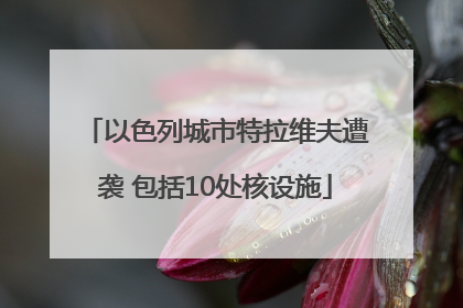 以色列城市特拉维夫遭袭 包括10处核设施