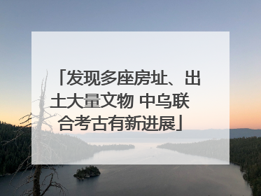 发现多座房址、出土大量文物 中乌联合考古有新进展