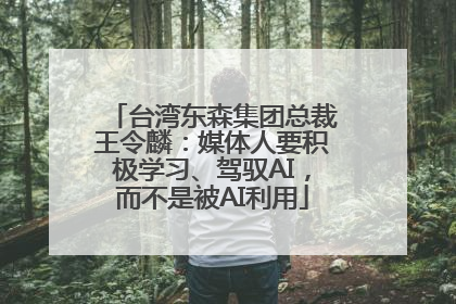 台湾东森集团总裁王令麟：媒体人要积极学习、驾驭AI，而不是被AI利用
