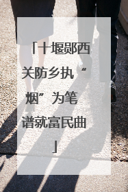 十堰郧西关防乡执“烟”为笔 谱就富民曲