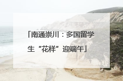 南通崇川：多国留学生“花样”迎端午