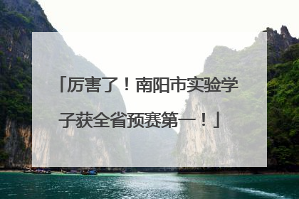 厉害了！南阳市实验学子获全省预赛第一！