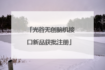 光谷无创脑机接口新品获批注册
