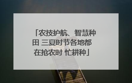 农技护航、智慧种田 三夏时节各地都在抢农时 忙耕种