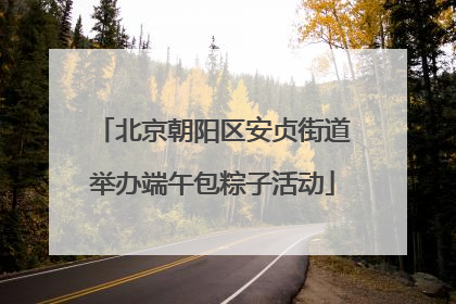 北京朝阳区安贞街道举办端午包粽子活动