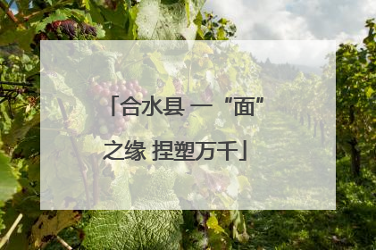 合水县 一“面”之缘 捏塑万千