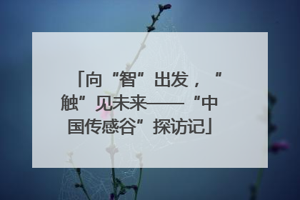 向“智”出发，“触”见未来——“中国传感谷”探访记