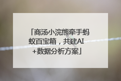 商汤小浣熊牵手蚂蚁百宝箱，共建AI+数据分析方案