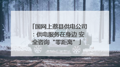 国网上蔡县供电公司：供电服务在身边 安全咨询“零距离”