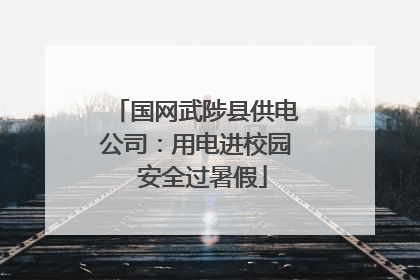 国网武陟县供电公司：用电进校园  安全过暑假