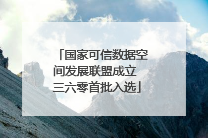 国家可信数据空间发展联盟成立 三六零首批入选