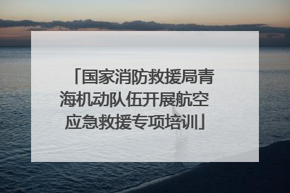 国家消防救援局青海机动队伍开展航空应急救援专项培训