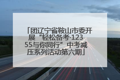 团辽宁省鞍山市委开展“轻松备考·12355与你同行”中考减压系列活动第六期
